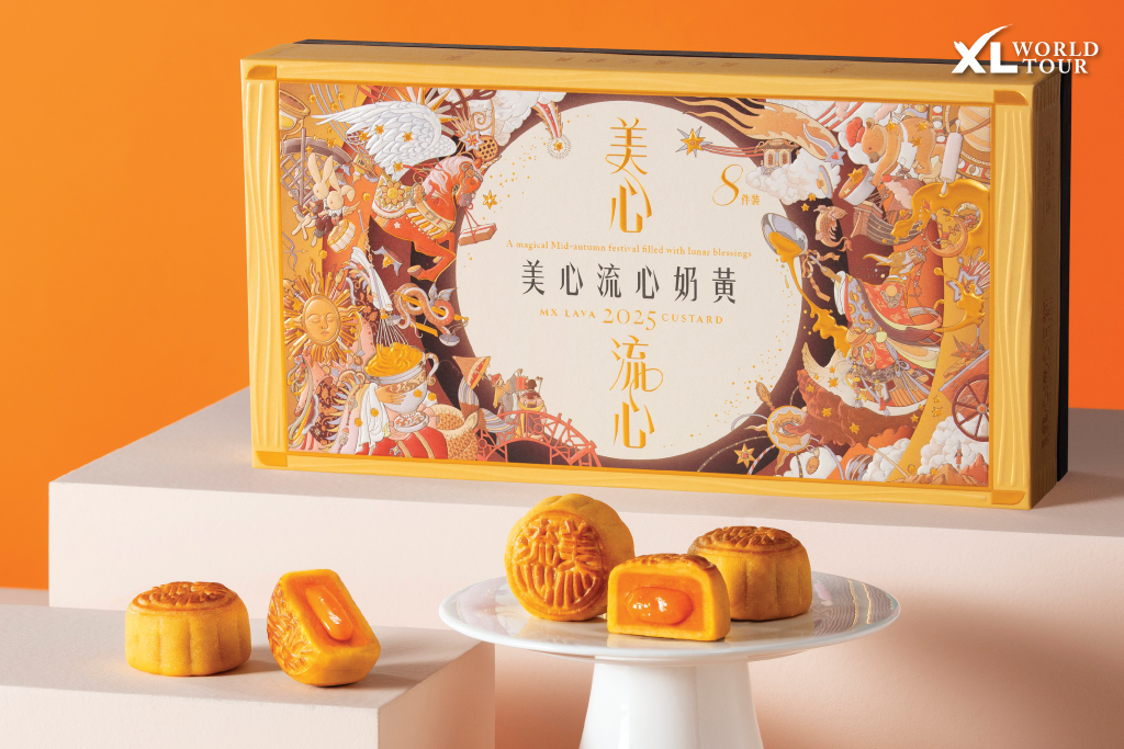 16 ของฝากจากจีน ยอดฮิต อัปเดตล่าสุด! ครบจบทั้งของกินและเครื่องรางสายมู : ขนมไหว้พระจันทร์ Mei-Xin (Maxim's)